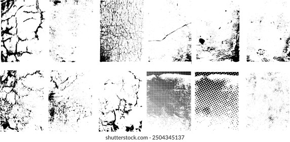 Grunge Urban Backgrounds set.Texture Vector.Dust Overlay Distress Grain ,Simply Place illustration over any Object to Create grungy Effect .abstract,splattered , dirty, texture for your design. 