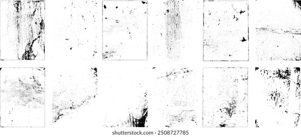 Grunge Urban Backgrounds set.Texture Vector.Dust Overlay Distress Grain ,Simply Place illustration over any Object to Create grungy Effect .abstract,splattered , dirty, texture for your design. 