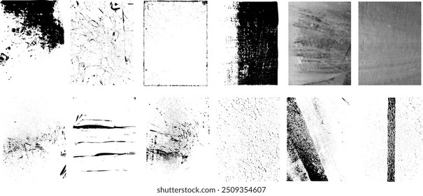 Grunge Urban Backgrounds set.Texture Vector.Dust Overlay Distress Grain ,Simply Place illustration over any Object to Create grungy Effect .abstract,splattered , dirty, texture for your design. 