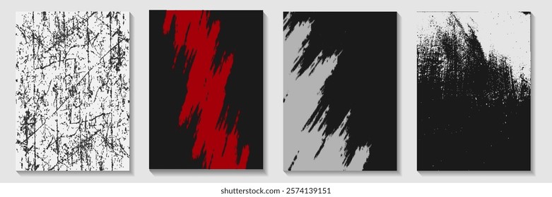 Grunge Urban Backgrounds set.Texture Vector.Dust Overlay Distress Grain ,Simply Place illustration over any Object to Create grungy Effect .abstract,splattered , dirty, texture for your design. vector