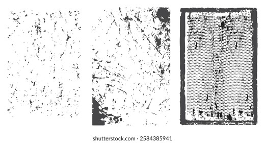Grunge Urban Backgrounds set.Texture Vector.Dust Overlay Distress Grain ,Simply Place illustration