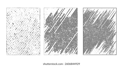 Grunge Urban Backgrounds set.Texture Vector.Dust Overlay Distress Grain ,Simply Place illustration over any Object to Create grungy Effect .abstract,splattered , dirty, texture for your design.
