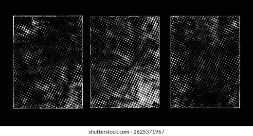 Grunge Urban Backgrounds set.Texture Vector.Dust Overlay Distress Grain ,Simply Place illustration over any Object to Create grungy Effect .abstract,splattered , dirty, texture for your design.