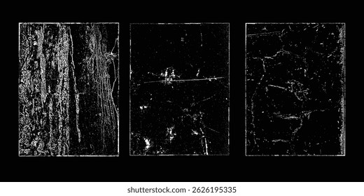 Grunge Urban Backgrounds set.Texture Vector.Dust Overlay Distress Grain ,Simply Place illustration over any Object to Create grungy Effect .abstract,splattered , dirty, texture for your design