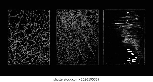 Grunge Urban Backgrounds set.Texture Vector.Dust Overlay Distress Grain ,Simply Place illustration over any Object to Create grungy Effect .abstract,splattered , dirty, texture for your design