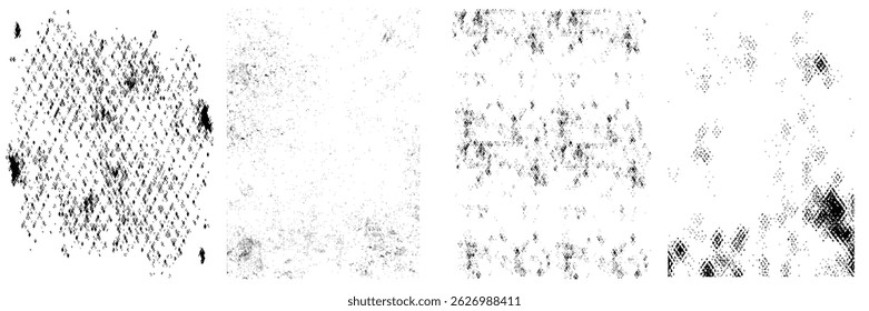 Grunge Urban Backgrounds set.Texture Vector.Dust Overlay Distress Grain ,Simply Place illustration over any Object to Create grungy Effect .abstract,splattered , dirty, texture for your design.