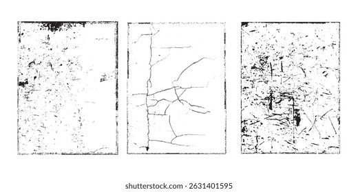 Grunge Urban Backgrounds set.Texture Vector.Dust Overlay Distress Grain ,Simply Place illustration over any Object to Create grungy Effect .abstract,splattered , dirty, texture for your design
