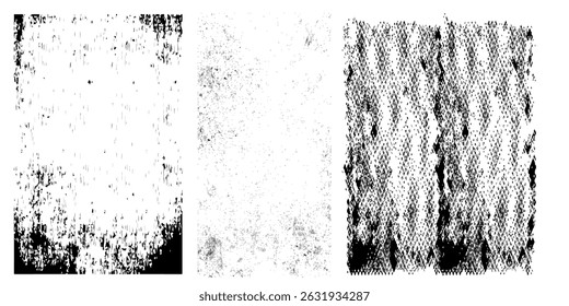 Grunge Urban Backgrounds set.Texture Vector.Dust Overlay Distress Grain ,Simply Place illustration over any Object to Create grungy Effect .abstract,splattered , dirty, texture for your design. vector