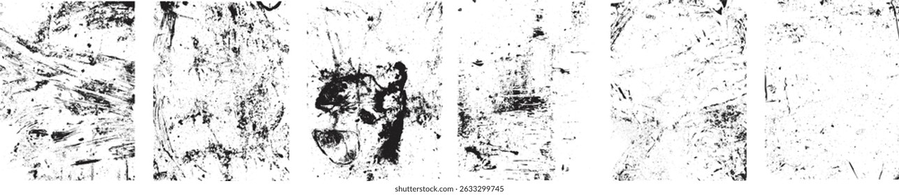 Grunge Urban Backgrounds set.Texture Vector.Dust Overlay Distress Grain ,Simply Place illustration over any Object to Create grungy Effect .abstract,splattered , dirty, texture for your design.
