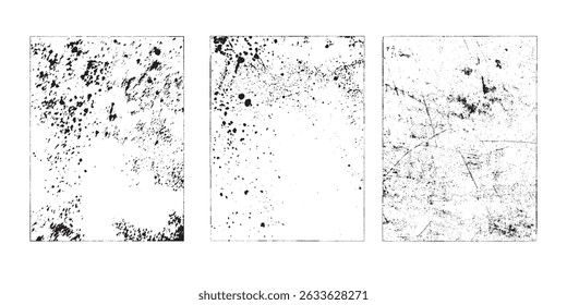 Grunge Urban Backgrounds set.Texture Vector.Dust Overlay Distress Grain ,Simply Place illustration over any Object to Create grungy Effect .abstract,splattered , dirty, texture for your design. 