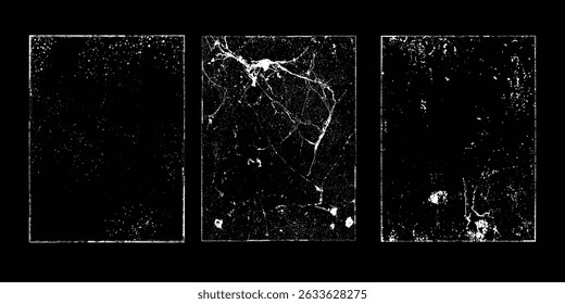 Grunge Urban Backgrounds set.Texture Vector.Dust Overlay Distress Grain ,Simply Place illustration over any Object to Create grungy Effect .abstract,splattered , dirty, texture for your design. 