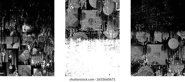 Grunge Urban Backgrounds set.Texture Vector.Dust Overlay Distress Grain ,Simply Place illustration over any Object to Create grungy Effect .abstract,splattered , dirty, texture for your design. 