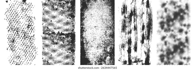 Grunge Urban Backgrounds set.Texture Vector.Dust Overlay Distress Grain ,Simply Place illustration over any Object to Create grungy Effect .abstract,splattered , dirty, texture for your design. vector