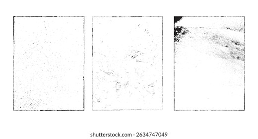 Grunge Urban Backgrounds set.Texture Vector.Dust Overlay Distress Grain ,Simply Place illustration over any Object to Create grungy Effect .abstract,splattered , dirty, texture for your design.