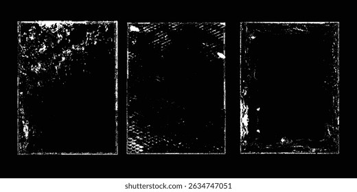 Grunge Urban Backgrounds set.Texture Vector.Dust Overlay Distress Grain ,Simply Place illustration over any Object to Create grungy Effect .abstract,splattered , dirty, texture for your design.