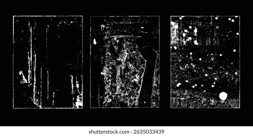 Grunge Urban Backgrounds set.Texture Vector.Dust Overlay Distress Grain ,Simply Place illustration over any Object to Create grungy Effect .abstract,splattered , dirty, texture for your design.
