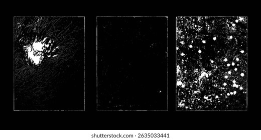 Grunge Urban Backgrounds set.Texture Vector.Dust Overlay Distress Grain ,Simply Place illustration over any Object to Create grungy Effect .abstract,splattered , dirty, texture for your design.
