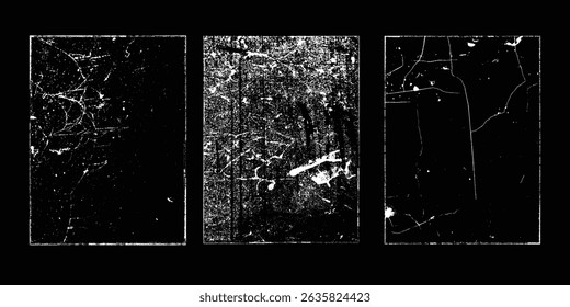 Grunge Urban Backgrounds set.Texture Vector.Dust Overlay Distress Grain ,Simply Place illustration over any Object to Create grungy Effect .abstract,splattered , dirty, texture for your design.
