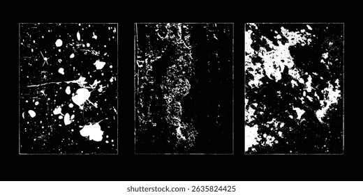 Grunge Urban Backgrounds set.Texture Vector.Dust Overlay Distress Grain ,Simply Place illustration over any Object to Create grungy Effect .abstract,splattered , dirty, texture for your design.
