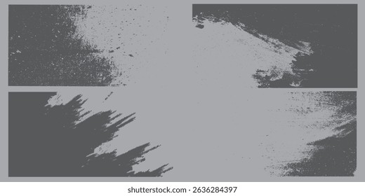 Grunge Urban Backgrounds set.Texture Vector.Dust Overlay Distress Grain ,Simply Place illustration over any Object to Create grungy Effect .abstract,splattered , dirty, texture for your design. vector