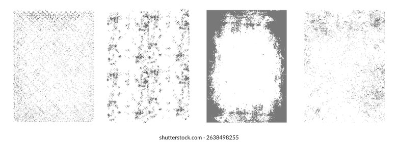 Grunge Urban Backgrounds set.Texture Vector.Dust Overlay Distress Grain ,Simply Place illustration over any Object to Create grungy Effect .abstract,splattered , dirty, texture for your design. vector