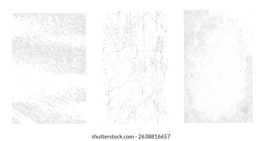 Grunge Urban Backgrounds set.Texture Vector.Dust Overlay Distress Grain ,Simply Place illustration over any Object to Create grungy Effect .abstract,splattered , dirty, texture for your design. vector