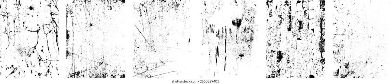 Grunge Urban Backgrounds set.Texture Vector.Dust Overlay Distress Grain ,Simply Place illustration over any Object to Create grungy Effect .abstract,splattered , dirty, texture for your design.
