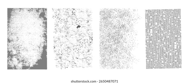Grunge Urban Backgrounds set.Texture Vector.Dust Overlay Distress Grain ,Simply Place illustration over any Object to Create grungy Effect .abstract,splattered , dirty, texture for your design. vector