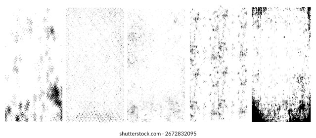 Conjunto de fondos Urbanas Grunge. Vector de textura. Superposición de polvo Grano de angustia, simplemente coloque la ilustración sobre cualquier objeto a Create Efecto grungy. abstracto, salpicado, textura para su diseño. Vector