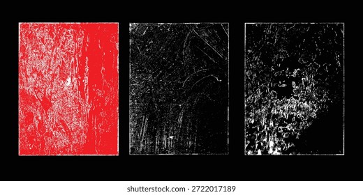 Conjunto de fondos Urbanas de grunge. Vector de textura. Superposición de polvo Grano de angustia, simplemente coloque la ilustración sobre cualquier objeto a Create efecto grungy. abstracto, salpicado, sucio, textura para su diseño. 