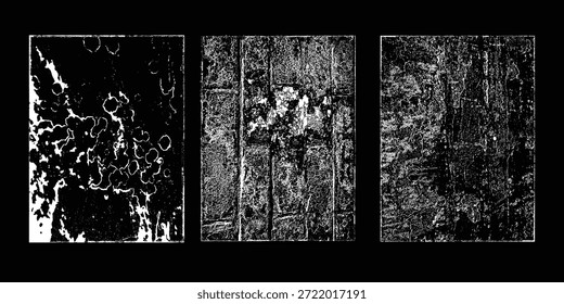 Conjunto de fondos Urbanas de grunge. Vector de textura. Superposición de polvo Grano de angustia, simplemente coloque la ilustración sobre cualquier objeto a Create efecto grungy. abstracto, salpicado, sucio, textura para su diseño. 