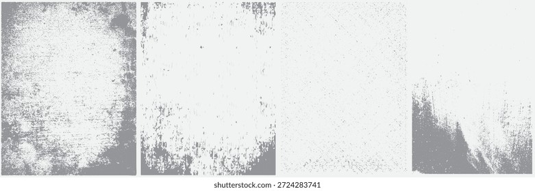 Grunge Urban Backgrounds set.Texture Vector.Dust Overlay Distress Grain ,Simply Place illustration over any Object to Create grungy Effect .abstract,splattered , dirty, texture for your design. vector