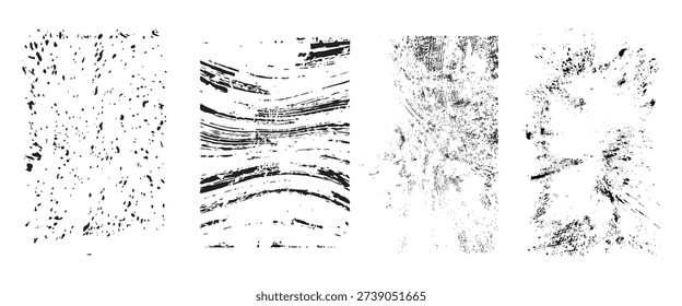 Grunge Urban Backgrounds set.Texture Vector.Dust Overlay Distress Grain ,Simply Place illustration over any Object to Create grungy Effect .abstract,splattered , dirty, texture for your design.     