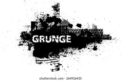 Grunge Urban Background.Texture Vector.Dust Overlay Distress Grain ,Simply Place illustration over any Object to Create grungy Effect .abstract,splattered , dirty,poster for your design. .