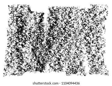 Grunge urban graphite texture black and white on paper hand brushed. Abstract vintage print. Vector illustration. Dash and scratch coal stamp handmade. Overlay, multiply retro filter.