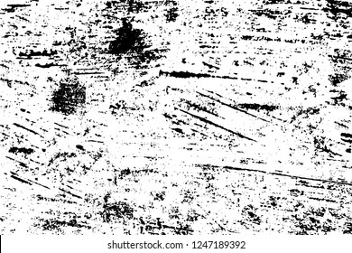 Grunge urban rough texture with black spots, grit, noise and scratches. Template overlay for a quick and easy way to create grunge effect. Abstract, dirty, splattered blank for your design. Vector