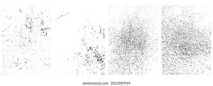 Grunge Urban Texture Backgrounds set vector illustration.Simply Place illustration over any Object to Create grungy Effect .abstract, dirty, texture for your design.