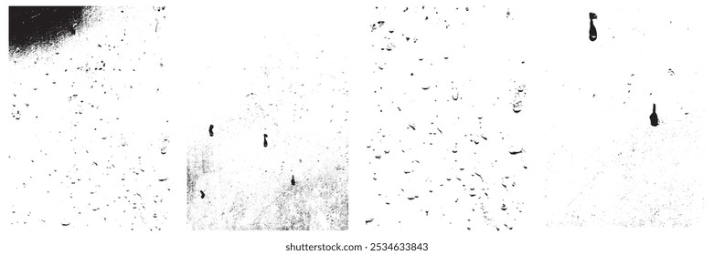 Grunge Urban Texture Backgrounds set. Vector illustration Grunge overlay textures with dust grain isolated on white background.abstract,splattered , dirty, texture for your design.