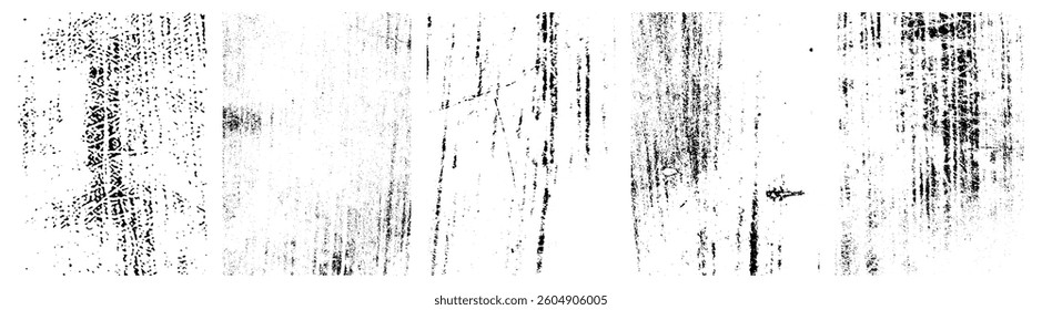 Grunge Urban Texture Backgrounds set. Vector illustration Grunge overlay textures for graphic designer.