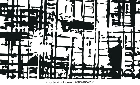 Grunge Vector Urbana textura abstracta grunge con granos gruesos Grandes y Pequeños. Fondo de tipografía Grange. Bordes de pintura con tinta de plantilla. Textura de tela de rayado sin costuras Grunge