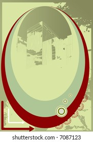 Grunge urban vector design with space for your text