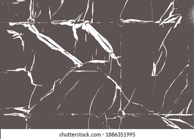 Grunge urban wall cracked texture coffee or white color texture and background.