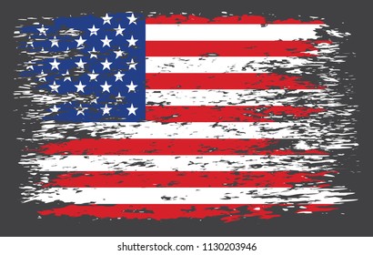 Grunge USA flag.