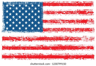 Grunge USA Flag