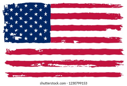 Grunge USA Flag