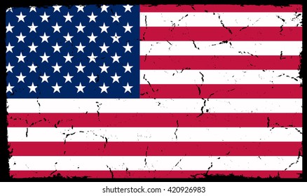 Grunge USA Flag.