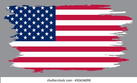 Grunge USA flag.