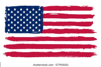 Grunge USA Flag.