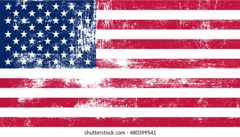 Grunge Usa Flag American Flagvector Stock Vector (Royalty Free ...