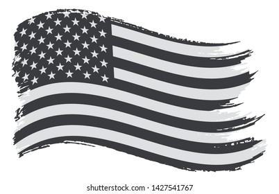 Grunge USA flag. Old American flag.